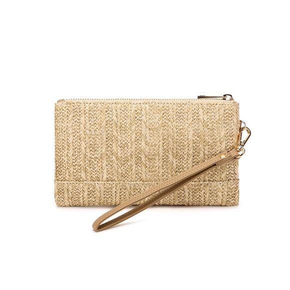 Straw Clutch Purse Beach Summer Vacation Bag Woven Handbag xD - Picture 1 of 6